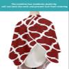 Red Morocco Barber Cape - Salon Hair Cutting Cape for Women,Men,Kids,Adults,Modern Abstract Geometric White Plaid Haircut Cape with Elastic Neckline Hairdressing Stylist Cape Gown Accessories view 4