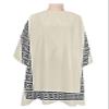 Beige Black Barber Cape - Salon Hair Cutting Cape for Women,Men,Kids,Adults,Traditional Chinese Geometric Tile Pattern Haircut Cape with Elastic Neckline Hairdressing Stylist Cape Gown Accessories view 1