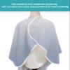 Abstract Gradient Art Barber Cape - Salon Hair Cutting Cape for Women, Men, Kids, Adults, Modern Ombre Grey Haircut Cape with Adjustable Elastic Neckline Hairdressing Stylist Cape Gown Accessories view 4