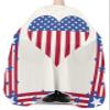 Red Stripes Love Barber Cape - Salon Hair Cutting Cape for Women,Men,Kids,Adults,Blue Independence Day White Haircut Cape with Adjustable Elastic Neckline Hairdressing Stylist Cape Gown Accessories view 3