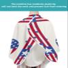 Red Stripes Love Barber Cape - Salon Hair Cutting Cape for Women,Men,Kids,Adults,Blue Independence Day White Haircut Cape with Adjustable Elastic Neckline Hairdressing Stylist Cape Gown Accessories view 4
