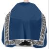 Navy Blue Black Barber Cape - Salon Hair Cutting Cape for Women,Men,Kids,Adults,Traditional Chinese Geometric Tile Pattern Haircut Cape with Elastic Neckline Hairdressing Stylist Cape Gown Accessories view 3