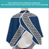 Navy Blue Black Barber Cape - Salon Hair Cutting Cape for Women,Men,Kids,Adults,Traditional Chinese Geometric Tile Pattern Haircut Cape with Elastic Neckline Hairdressing Stylist Cape Gown Accessories view 4