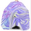 Marble Fluid Art Barber Cape - Salon Hair Cutting Cape for Women,Men,Kids,Adults,Abstract Modern Ombre Purple Blue Pink Haircut Cape with Elastic Neckline Hairdressing Stylist Cape Gown Accessories view 3