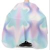 Abstract Minimalistic Barber Cape - Salon Hair Cutting Cape for Women,Men,Kids,Adults,Turquoise Pink Ombre Aesthetic Color Art Haircut Cape with Elastic Neckline Hairdressing Stylist Cape Gown view 3