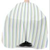 Abstract Stripes Barber Cape - Salon Hair Cutting Cape for Women,Men,Kids,Adults,Blue White Modern Geometric Art Haircut Cape with Elastic Neckline Hairdressing Stylist Cape Gown Accessories view 3