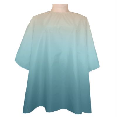 Ombre Blue Brown Barber Cape - Salon Hair Cutting Cape for Women,Men,Kids,Adults,Abstract Modern Gradient Color Art Haircut Cape with Elastic Neckline Hairdressing Stylist Cape Gown Accessories