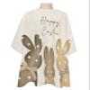 Boho Bunny Barber Cape - Salon Hair Cutting Cape for Women,Men,Kids,Adults,Easter Rabbit Spring Country Holiday Haircut Cape with Adjustable Elastic Neckline Hairdressing Stylist Cape Gown Accessories view 1