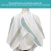 Abstract Barber Cape - Salon Hair Cutting Cape for Women,Men,Kids,Adults,Beige Teal Geometric Minimalistic Brush Stripes Haircut Cape with Elastic Neckline Hairdressing Stylist Cape Gown Accessories view 4