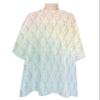 Abstract Geometric Barber Cape - Salon Hair Cutting Cape for Women,Men,Kids,Adults,Ombre Pink Yellow Blue Minimalistic Haircut Cape with Elastic Neckline Hairdressing Stylist Cape Gown Accessories view 1