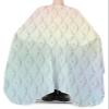 Abstract Geometric Barber Cape - Salon Hair Cutting Cape for Women,Men,Kids,Adults,Ombre Pink Yellow Blue Minimalistic Haircut Cape with Elastic Neckline Hairdressing Stylist Cape Gown Accessories view 3