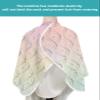 Abstract Geometric Barber Cape - Salon Hair Cutting Cape for Women,Men,Kids,Adults,Ombre Pink Yellow Blue Minimalistic Haircut Cape with Elastic Neckline Hairdressing Stylist Cape Gown Accessories view 4
