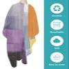 Abstract Painting Art Barber Cape - Salon Hair Cutting Cape for Women,Men,Kids,Adults,Modern Geometr Purple Grey Haircut Cape with Elastic Neckline Hairdressing Stylist Cape Gown Accessories view 2