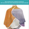 Abstract Painting Art Barber Cape - Salon Hair Cutting Cape for Women,Men,Kids,Adults,Modern Geometr Purple Grey Haircut Cape with Elastic Neckline Hairdressing Stylist Cape Gown Accessories view 4