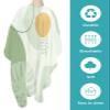 Boho Green Barber Cape - Salon Hair Cutting Cape for Women,Men,Kids,Adults,AbstractGeometric Leaves Plant Aesthetic Art Haircut Cape with Elastic Neckline Hairdressing Stylist Cape Gown Accessories view 2