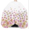 Pink Yellow Flowers Barber Cape - Salon Hair Cutting Cape for Women,Men,Kids,Adults,Summer Fall Botanical Plant Florals White Haircut Cape with Elastic Neckline Hairdressing Stylist Cape Gown view 3