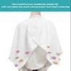 Pink Yellow Flowers Barber Cape - Salon Hair Cutting Cape for Women,Men,Kids,Adults,Summer Fall Botanical Plant Florals White Haircut Cape with Elastic Neckline Hairdressing Stylist Cape Gown view 4