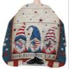 Red Blue Farmhouse Flag Barber Cape - Salon Hair Cutting Cape for Women,Men,Kids,Adults,Independence Day Gnomes Haircut Cape with Adjustable Elastic Neckline Hairdressing Stylist Cape Gown Accessories view 3