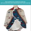 Red Blue Farmhouse Flag Barber Cape - Salon Hair Cutting Cape for Women,Men,Kids,Adults,Independence Day Gnomes Haircut Cape with Adjustable Elastic Neckline Hairdressing Stylist Cape Gown Accessories view 4