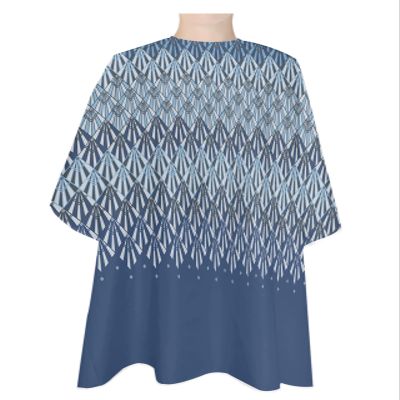 Abstract Barber Cape - Salon Hair Cutting Cape for Women,Men,Kids,Adults,Modern Geometric Diamond Gradient Lattice Haircut Cape with Elastic Neckline Hairdressing Stylist Cape Gown Accessories