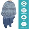 Abstract Barber Cape - Salon Hair Cutting Cape for Women,Men,Kids,Adults,Modern Geometric Diamond Gradient Lattice Haircut Cape with Elastic Neckline Hairdressing Stylist Cape Gown Accessories view 2