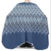 Abstract Barber Cape - Salon Hair Cutting Cape for Women,Men,Kids,Adults,Modern Geometric Diamond Gradient Lattice Haircut Cape with Elastic Neckline Hairdressing Stylist Cape Gown Accessories view 3