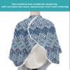 Abstract Barber Cape - Salon Hair Cutting Cape for Women,Men,Kids,Adults,Modern Geometric Diamond Gradient Lattice Haircut Cape with Elastic Neckline Hairdressing Stylist Cape Gown Accessories view 4