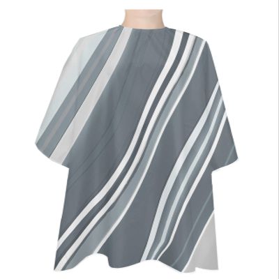 Geometric Barber Cape - Salon Hair Cutting Cape for Women,Men,Kids,Adults,Modern Abstract Geometric Line Art Haircut Cape with Adjustable Elastic Neckline Hairdressing Stylist Cape Gown Accessories