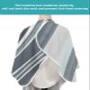 Geometric Barber Cape - Salon Hair Cutting Cape for Women,Men,Kids,Adults,Modern Abstract Geometric Line Art Haircut Cape with Adjustable Elastic Neckline Hairdressing Stylist Cape Gown Accessories view 4