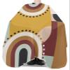 Abstract Geometric Barber Cape - Salon Hair Cutting Cape for Women,Men,Kids,Adults,Retro Brown Middle Century Modern Haircut Cape with Elastic Neckline Hairdressing Stylist Cape Gown Accessories view 3