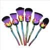 4color Soft Make Up Brushes Set,6pcs Rose Flower Foundation Brush,Super Large Face Powder Blush Brush for Powder Cosmetic ( Color : Color ) view 1
