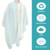 Abstract Ombre Barber Cape - Salon Hair Cutting Cape for Women,Men,Kids,Adults,Minimalistic Blue Geometric Stripes Haircut Cape with Elastic Neckline Hairdressing Stylist Cape Gown Accessories view 2
