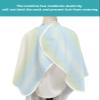 Abstract Ombre Barber Cape - Salon Hair Cutting Cape for Women,Men,Kids,Adults,Minimalistic Blue Geometric Stripes Haircut Cape with Elastic Neckline Hairdressing Stylist Cape Gown Accessories view 4