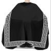 Black Barber Cape - Salon Hair Cutting Cape for Women,Men,Kids,Adults,Traditional Chinese Tile Pattern Haircut Cape with Adjustable Elastic Neckline Hairdressing Stylist Cape Gown Accessories view 3