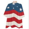 4th-of-July Barber Cape - Salon Hair Cutting Cape for Women,Men,Kids,Adults,Blue Red Patriotic Stars Stripes Haircut Cape with Adjustable Elastic Neckline Hairdressing Stylist Cape Gown Accessories view 1