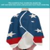 4th-of-July Barber Cape - Salon Hair Cutting Cape for Women,Men,Kids,Adults,Blue Red Patriotic Stars Stripes Haircut Cape with Adjustable Elastic Neckline Hairdressing Stylist Cape Gown Accessories view 4