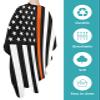 Country White Stars Barber Cape - Salon Hair Cutting Cape for Women,Men,Kids,Adults,Orange Black Search Rescue Flag Haircut Cape with Elastic Neckline Hairdressing Stylist Cape Gown Accessories view 2