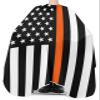 Country White Stars Barber Cape - Salon Hair Cutting Cape for Women,Men,Kids,Adults,Orange Black Search Rescue Flag Haircut Cape with Elastic Neckline Hairdressing Stylist Cape Gown Accessories view 3