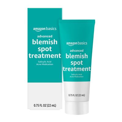 Amazon Basics Advanced Blemish Spot Treatment with 2% Salicylic Acid Acne Medication, 0.75 Fluid Ounces, 1-Pack