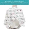 Music Notes Barber Cape - Salon Hair Cutting Cape for Women,Men,Kids,Adults,Modern Abstract Minimalistic Geometric Stripes Haircut Cape with Elastic Neckline Hairdressing Stylist Cape Gown Accessories view 4