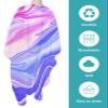 Marble Ombre Barber Cape - Salon Hair Cutting Cape for Women,Men,Kids,Adults,Abstract Modern Fluid Purple Blue Yellow Art Haircut Cape with Elastic Neckline Hairdressing Stylist Cape Gown Accessories view 2
