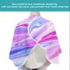 Marble Ombre Barber Cape - Salon Hair Cutting Cape for Women,Men,Kids,Adults,Abstract Modern Fluid Purple Blue Yellow Art Haircut Cape with Elastic Neckline Hairdressing Stylist Cape Gown Accessories view 4