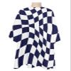 Modern Black Barber Cape - Salon Hair Cutting Cape for Women,Men,Kids,Adults,Geometric White Checkered Lattice Haircut Cape with Adjustable Elastic Neckline Hairdressing Stylist Cape Gown Accessories view 1