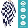 Modern Black Barber Cape - Salon Hair Cutting Cape for Women,Men,Kids,Adults,Geometric White Checkered Lattice Haircut Cape with Adjustable Elastic Neckline Hairdressing Stylist Cape Gown Accessories view 2