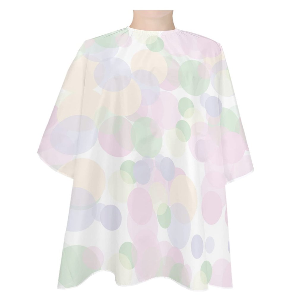 Boho Polka Dot Barber Cape - Salon Hair Cutting Cape for Women,Men,Kids,Adults,Pink Green Purple Bohemia Abstarct Haircut Cape with Elastic Neckline Hairdressing Stylist Cape Gown Accessories