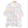 Boho Polka Dot Barber Cape - Salon Hair Cutting Cape for Women,Men,Kids,Adults,Pink Green Purple Bohemia Abstarct Haircut Cape with Elastic Neckline Hairdressing Stylist Cape Gown Accessories view 1
