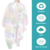 Boho Polka Dot Barber Cape - Salon Hair Cutting Cape for Women,Men,Kids,Adults,Pink Green Purple Bohemia Abstarct Haircut Cape with Elastic Neckline Hairdressing Stylist Cape Gown Accessories view 2