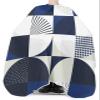 Middle Century Barber Cape - Salon Hair Cutting Cape for Women,Men,Kids,Adults,Navy Blue Geometric Abstract Modern Art Haircut Cape with Elastic Neckline Hairdressing Stylist Cape Gown Accessories view 3