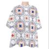 Geometric Barber Cape - Salon Hair Cutting Cape for Women,Men,Kids,Adults,Modern Line Lattices Abstract Flowers Plant Haircut Cape with Elastic Neckline Hairdressing Stylist Cape Gown Accessories view 1