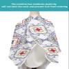 Geometric Barber Cape - Salon Hair Cutting Cape for Women,Men,Kids,Adults,Modern Line Lattices Abstract Flowers Plant Haircut Cape with Elastic Neckline Hairdressing Stylist Cape Gown Accessories view 4